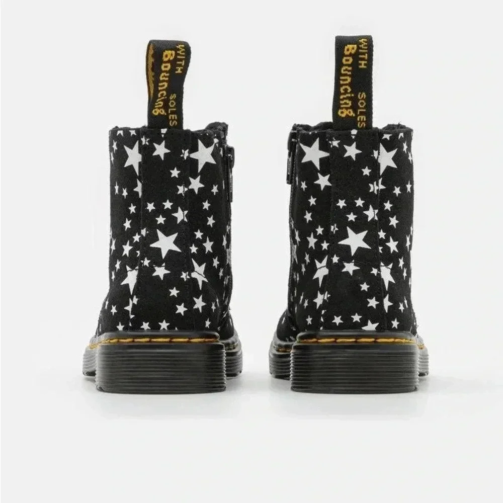 Junior 1460 Pascal Star Suede Lace Up Boots - Picture 4 of 5